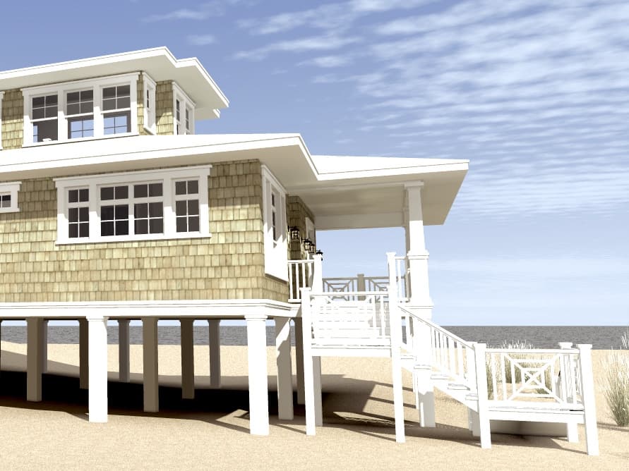 Home Plan Left Elevation