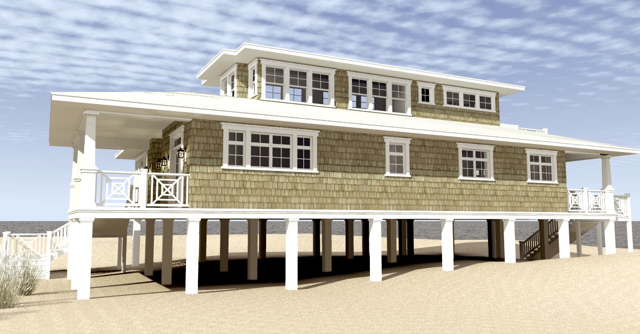 Home Plan Right Elevation