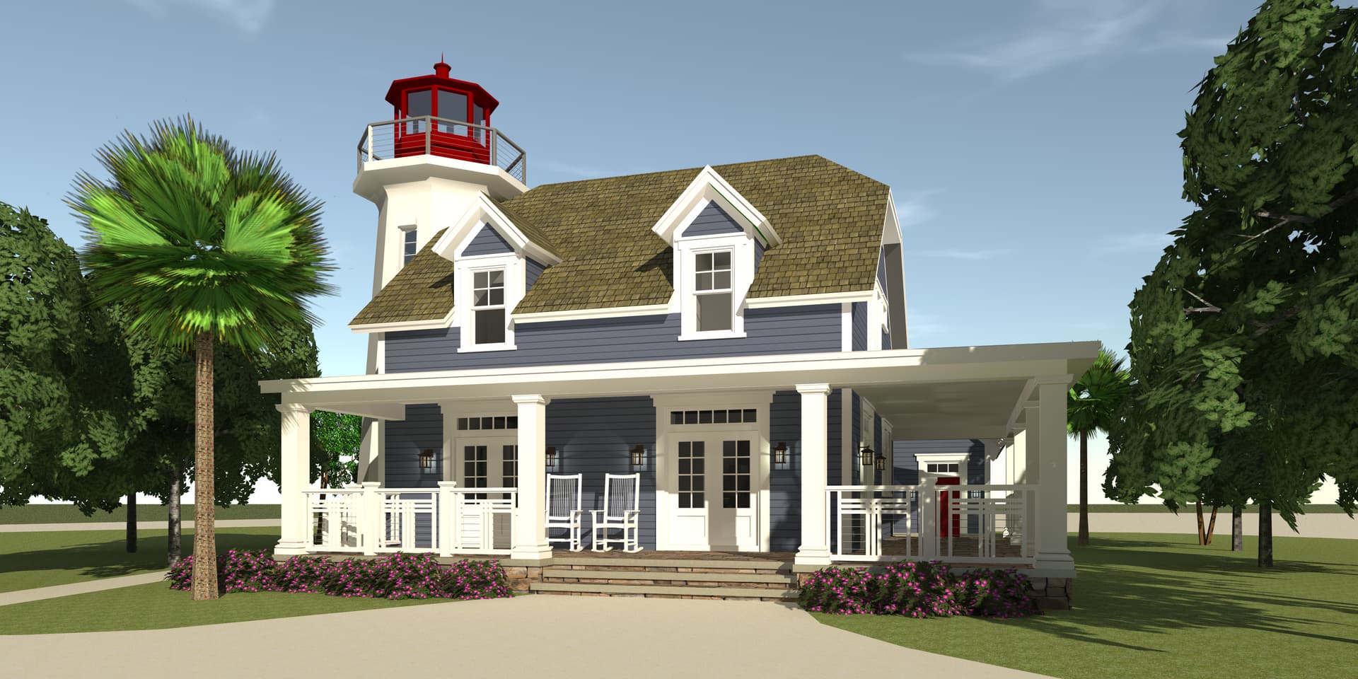 Home Plan Rear Elevation