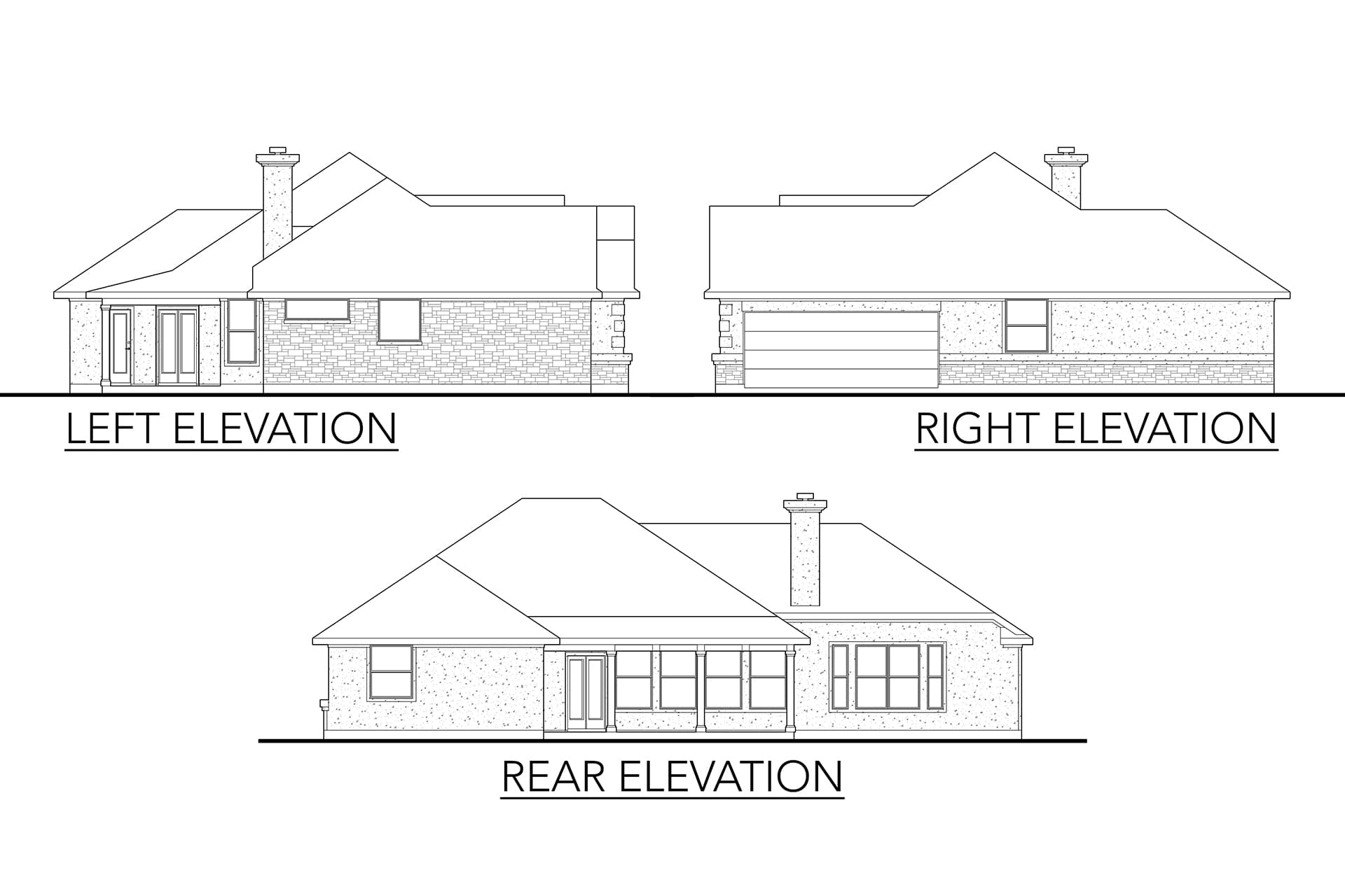 Home Plan Left Elevation