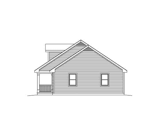 Home Plan Right Elevation
