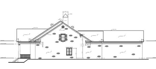 Home Plan Right Elevation