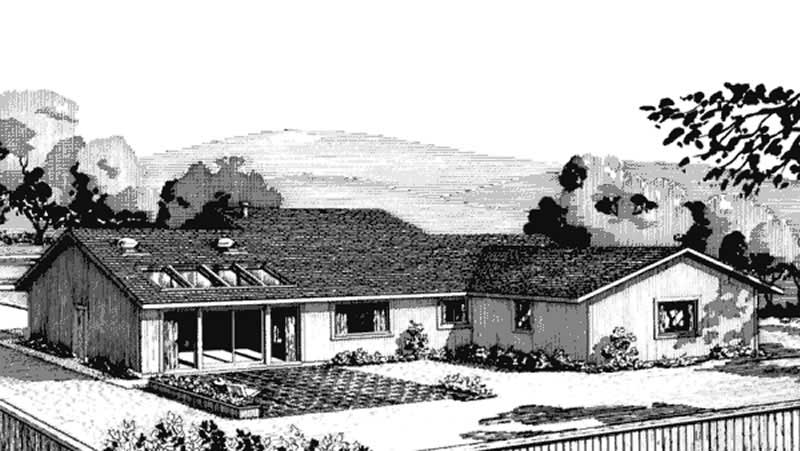 Home Plan Rear Elevation