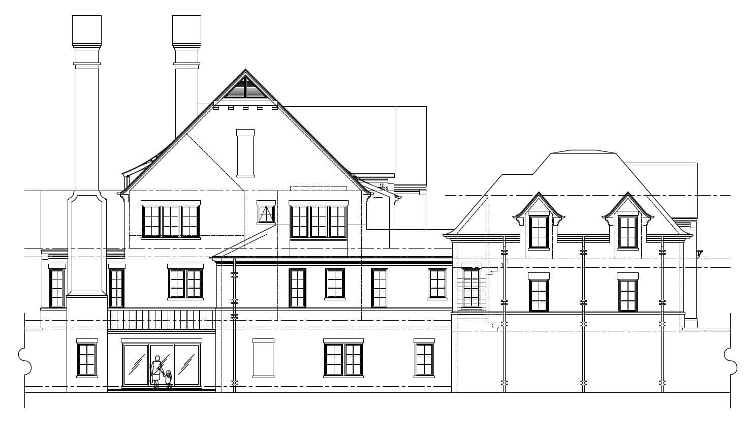 Home Plan Left Elevation