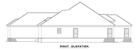 Home Plan Right Elevation
