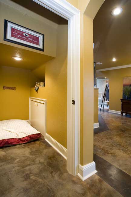 Pet Quarters under Stairs