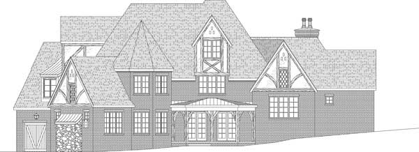 Home Plan Rear Elevation