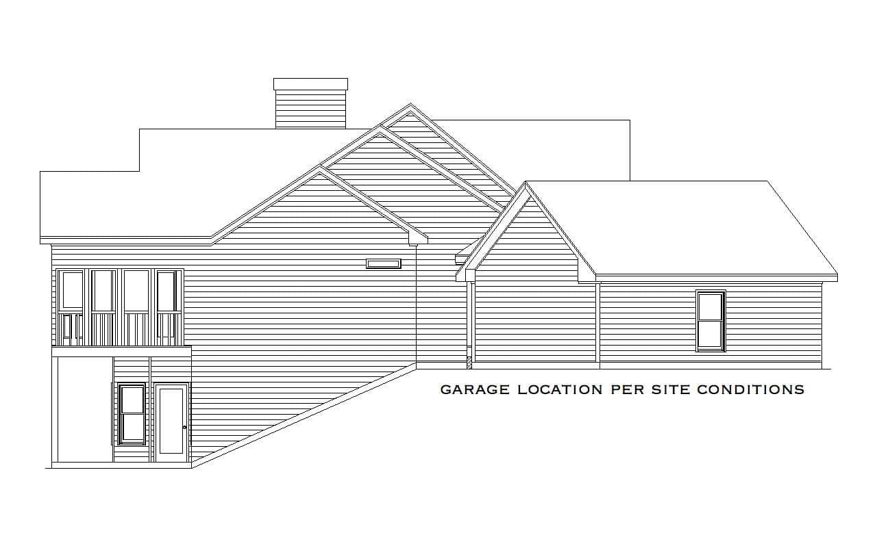 Home Plan Left Elevation