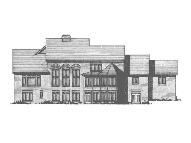 Home Plan Rear Elevation