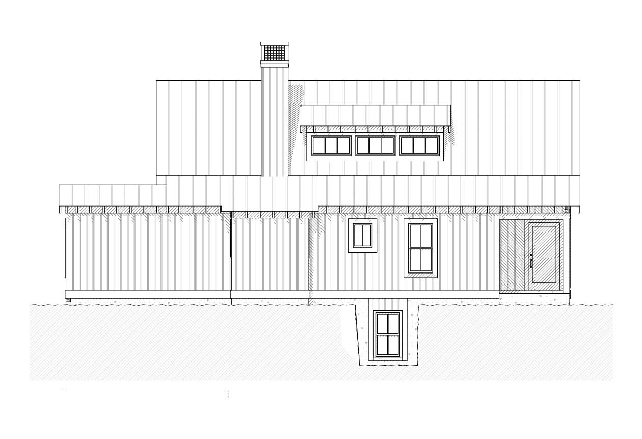 Home Plan Left Elevation