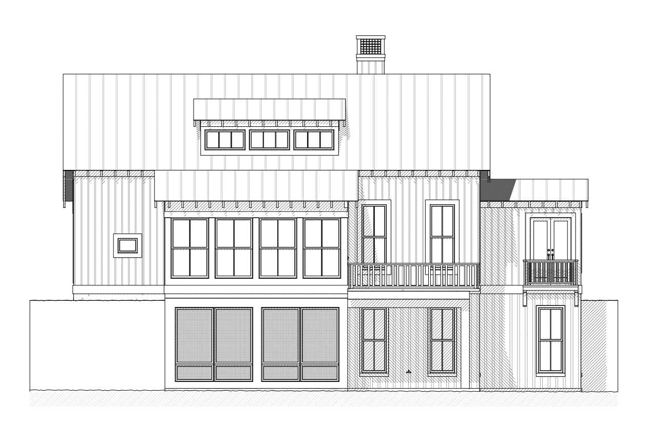 Home Plan Right Elevation