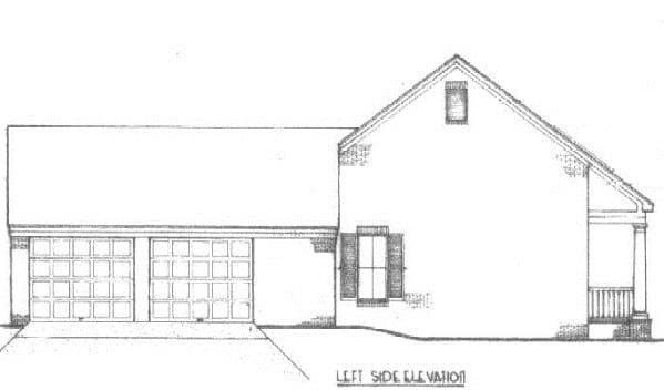 Home Plan Left Elevation