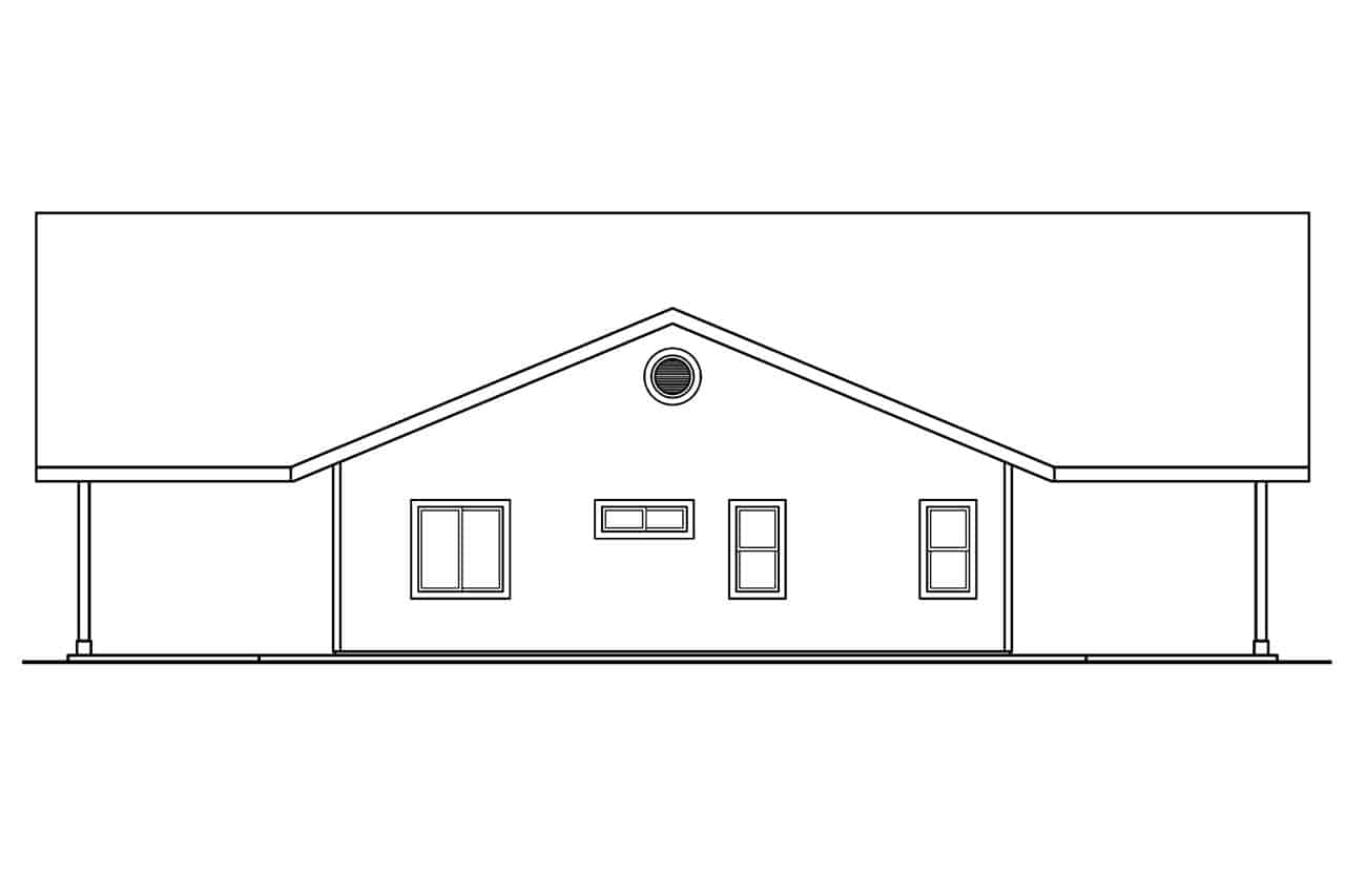 Home Plan Left Elevation