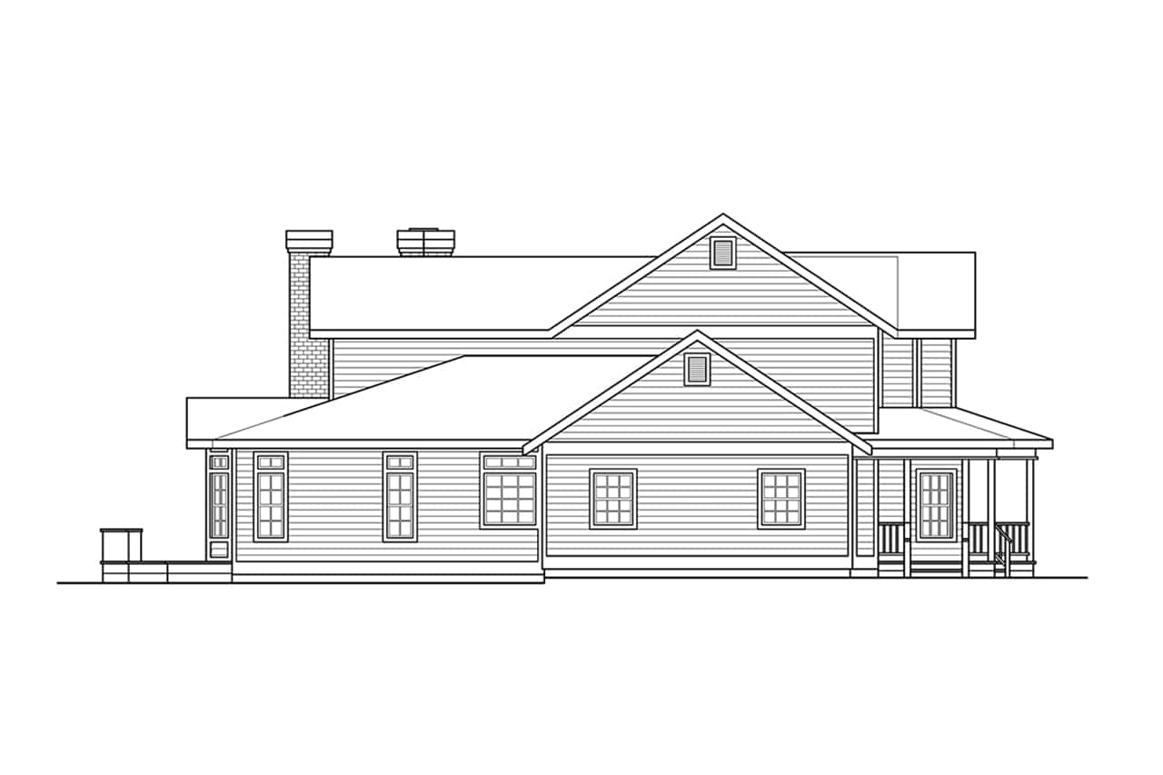 Home Plan Left Elevation