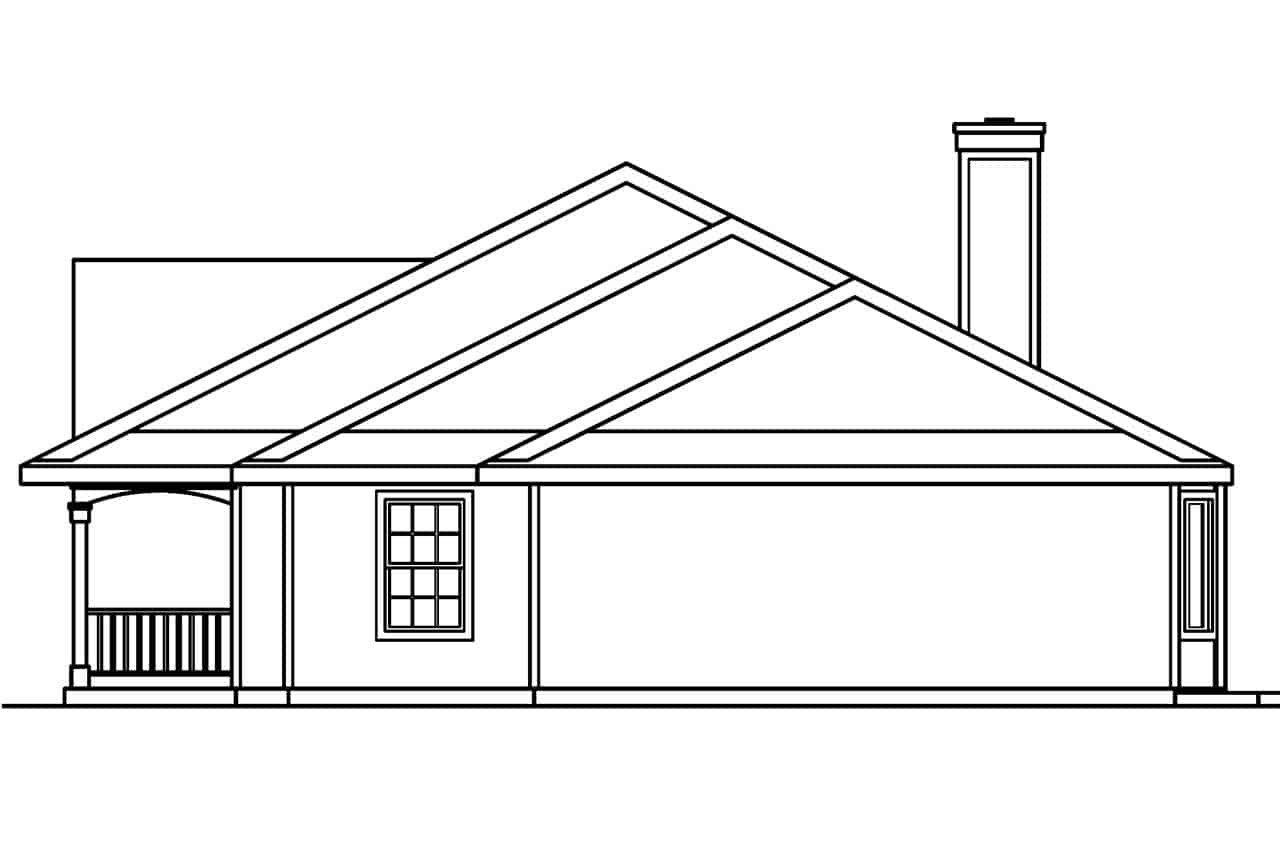 Home Plan Right Elevation