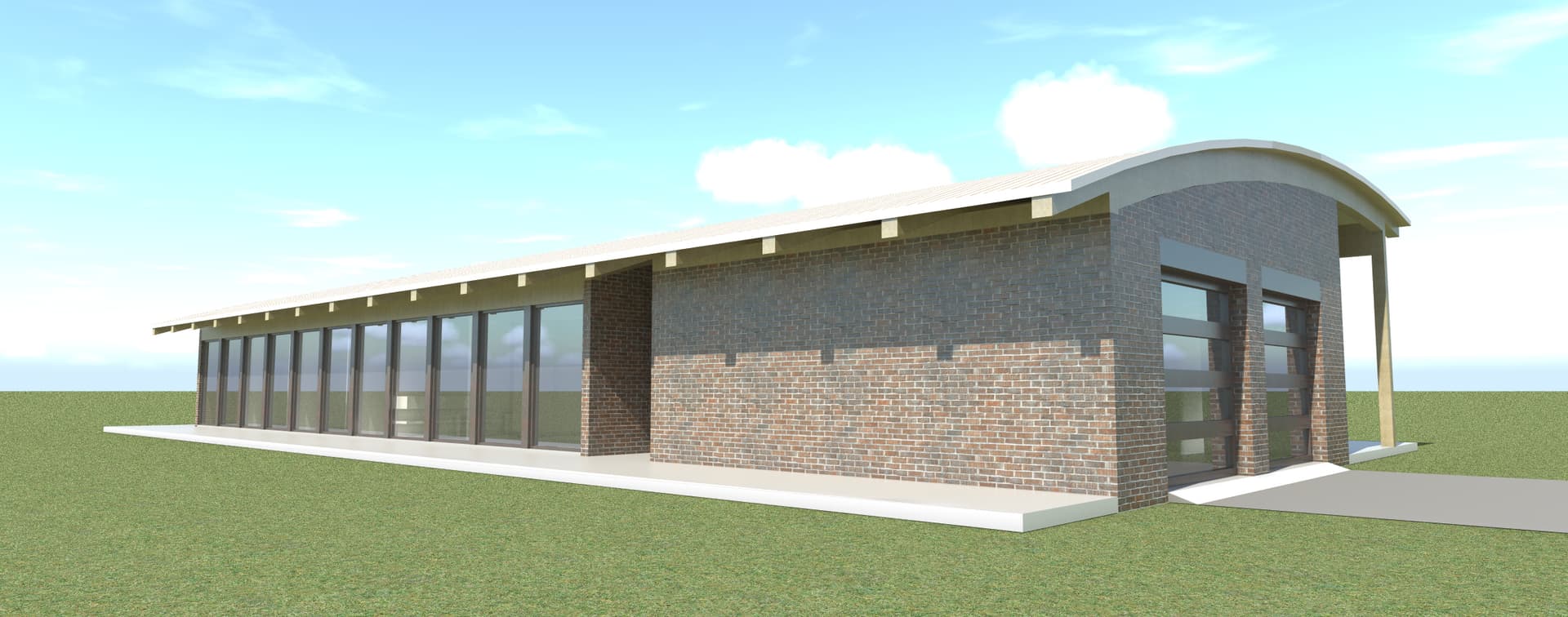 Home Plan Rear Elevation