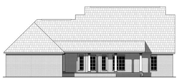 Home Plan Rear Elevation