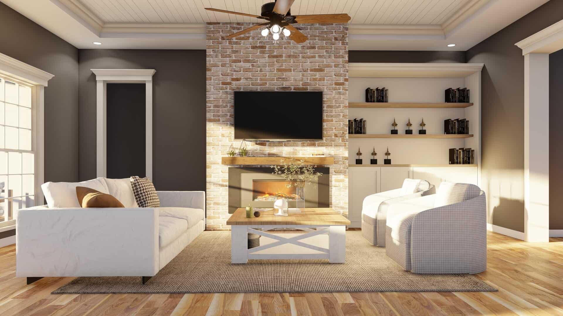 Great Room: Fireplace