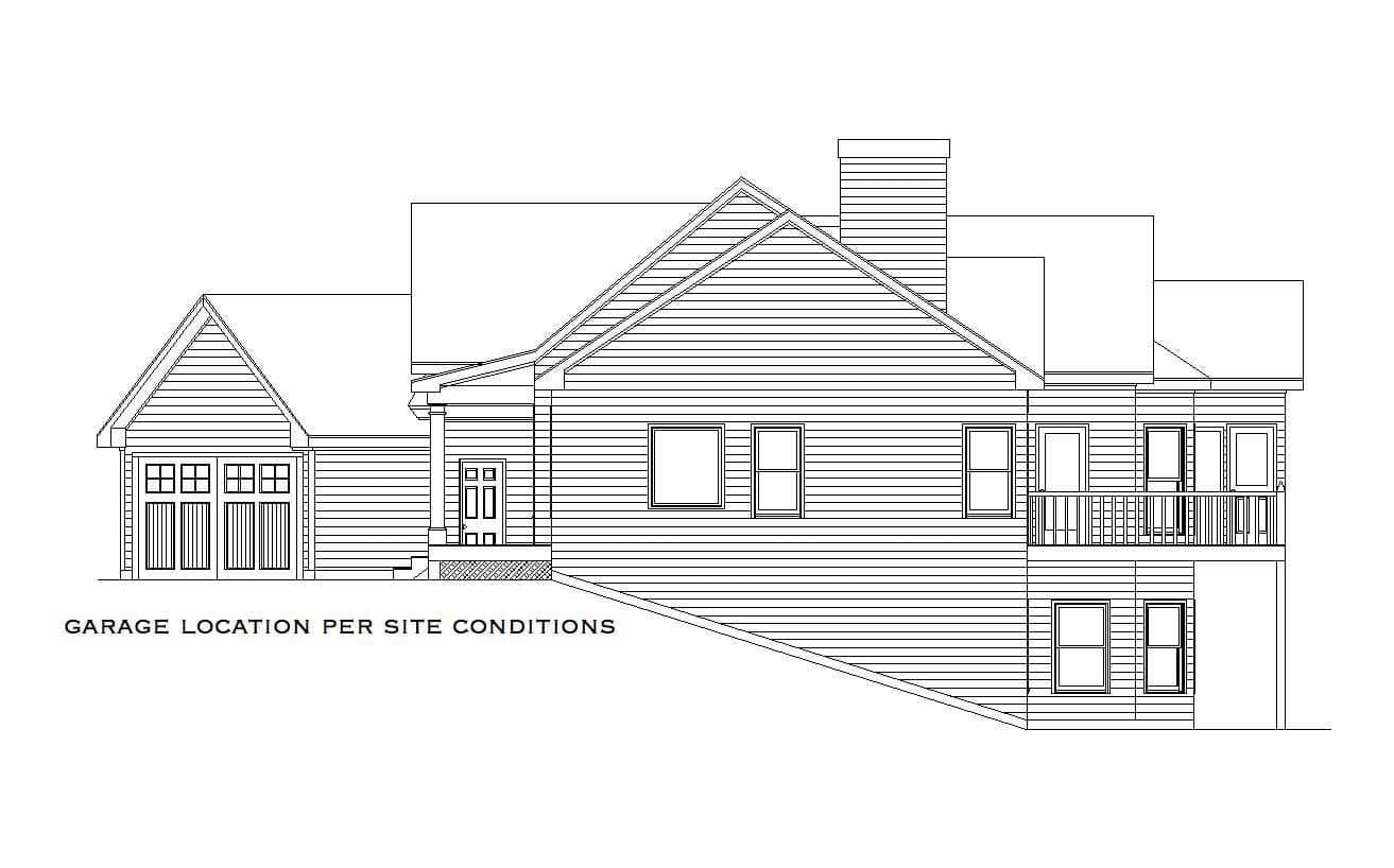Home Plan Right Elevation