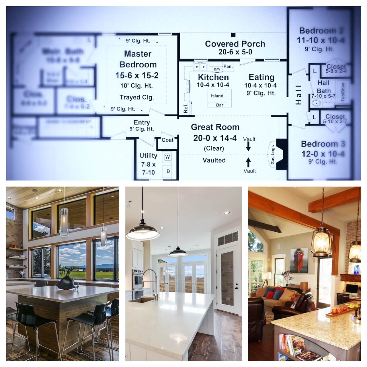  Un exemple de plans de plan d'étage de maison et la grande variété d'options et de styles de conception de cuisine disponibles pour les petits et les grands budgets.