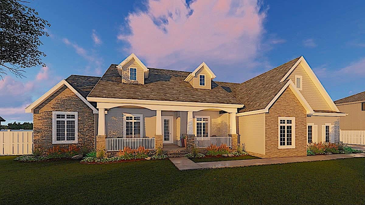 Cape Cod Home 3 Bedrms 2 5 Baths 2471 Sq Ft Plan 