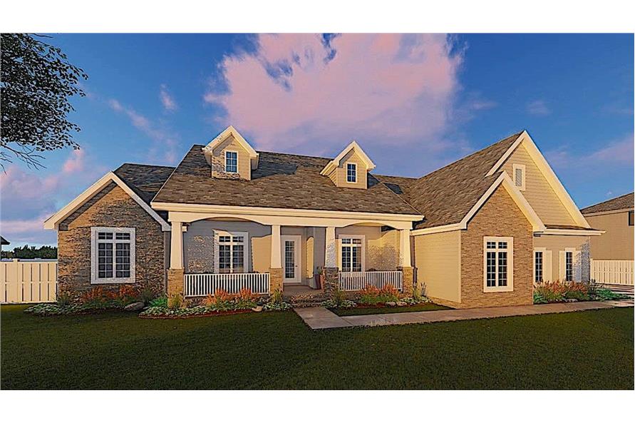 3-Bedroom, 2471 Sq Ft Cape Cod House - Plan #100-1042 - Front Exterior