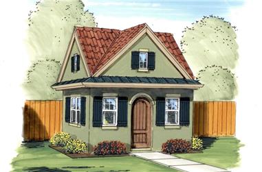 204 Sq Ft Cottage Style Shed Plan - 100-1058 - Main Exterior