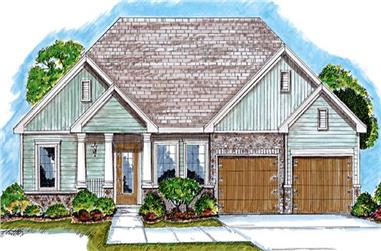 2-Bedroom, 1685 Sq Ft Country House Plan - 100-1069 - Front Exterior