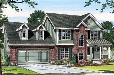3-Bedroom, 1783 Sq Ft Small House Plans - 100-1074 - Front Exterior