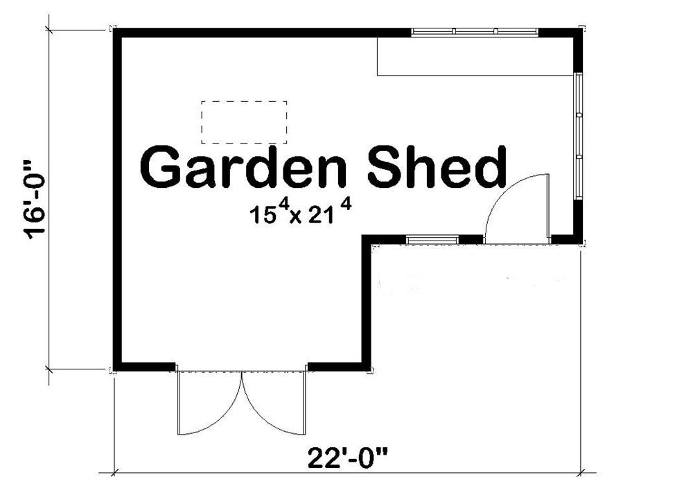 Floor Plan First Story of Specialty Plan #100-1152