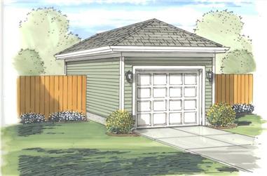 0-Bedroom, 288 Sq Ft Garage Home Plan - 100-1162 - Main Exterior