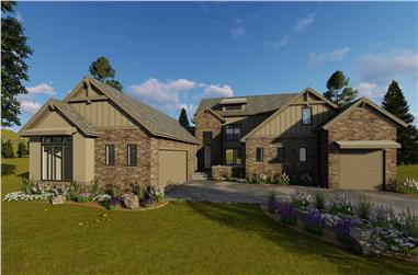 4-Bedroom, 2969 Sq Ft Country Home Plan - 100-1209 - Main Exterior