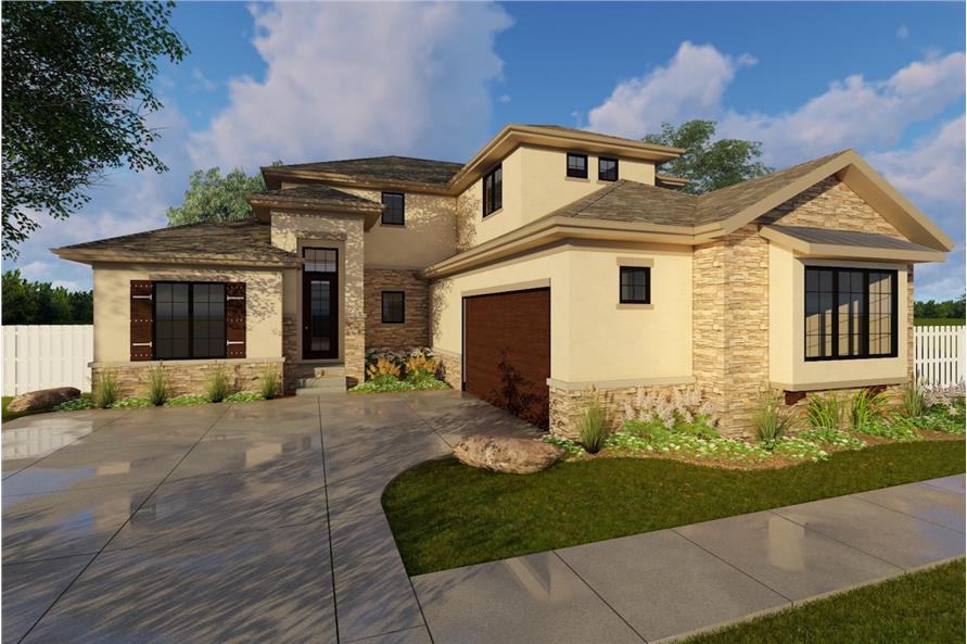  Prairie  Home  Plan  4 Bedrms 3 5 Baths 2829 Sq  Ft  