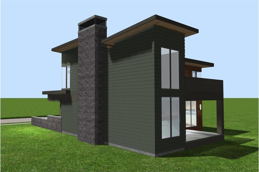 Left Side View of this 3-Bedroom, 2001 Sq Ft Plan - 100-1226