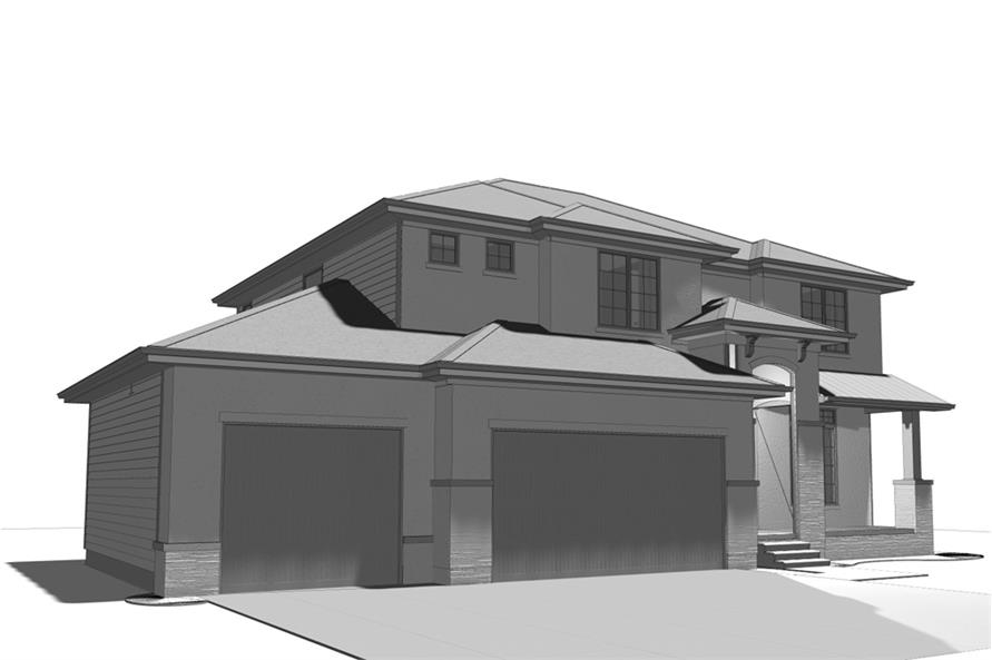 Front View of this 4-Bedroom, 2251 Sq Ft Plan - 100-1230