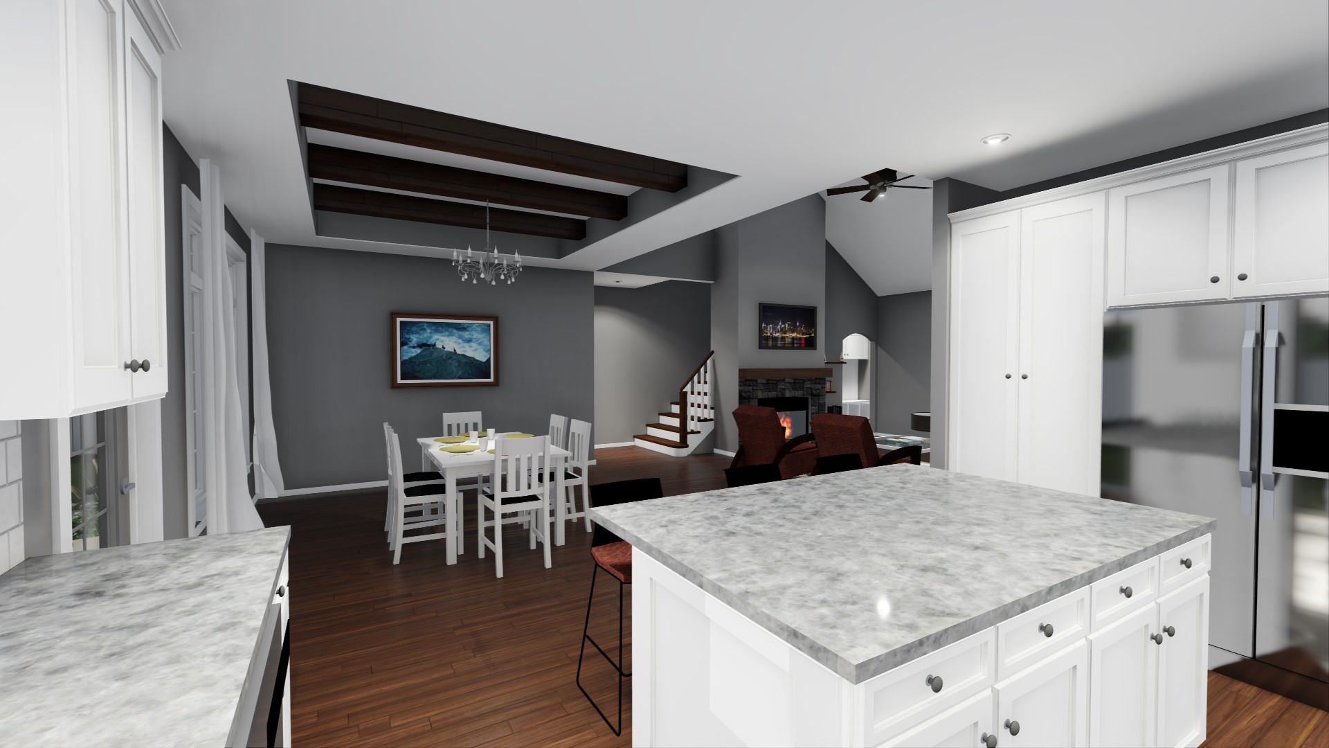 Kitchen of this 3-Bedroom, 2196 Sq Ft Plan - 100-1232