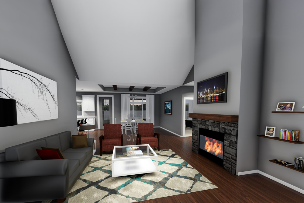Great Room of this 3-Bedroom, 2196 Sq Ft Plan - 100-1232