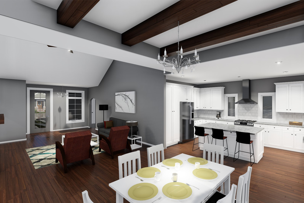 Great Room of this 3-Bedroom, 2196 Sq Ft Plan - 100-1232