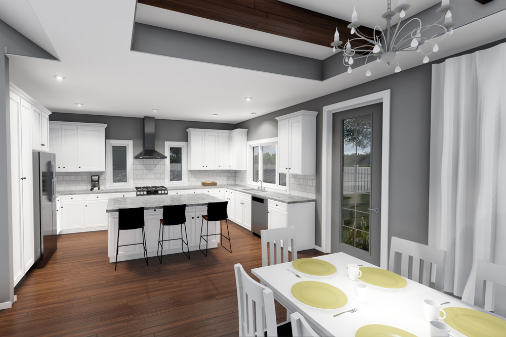Kitchen of this 3-Bedroom, 2196 Sq Ft Plan - 100-1232