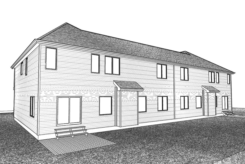 Rear View of this 4-Bedroom, 2899 Sq Ft Plan - 100-1268