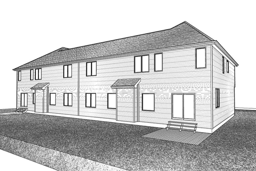 Rear View of this 4-Bedroom, 2899 Sq Ft Plan - 100-1268