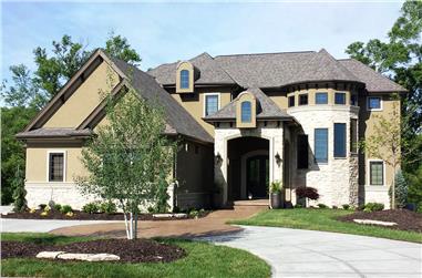4-Bedroom, 3549 Sq Ft French House Plan - 100-1280 - Front Exterior