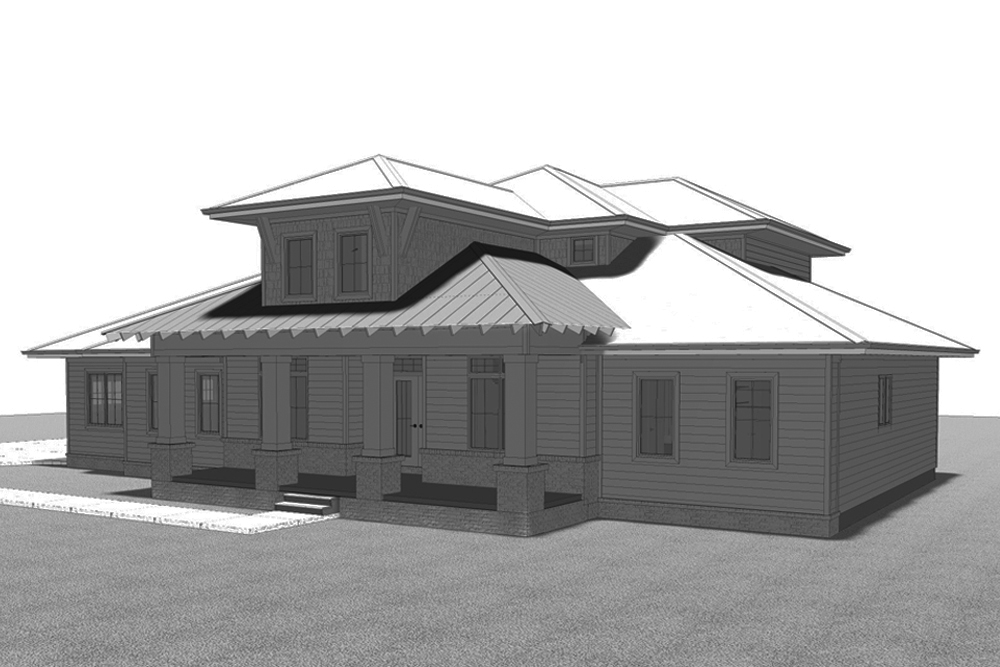 Front View of this 4-Bedroom, 2526 Sq Ft Plan - 100-1310