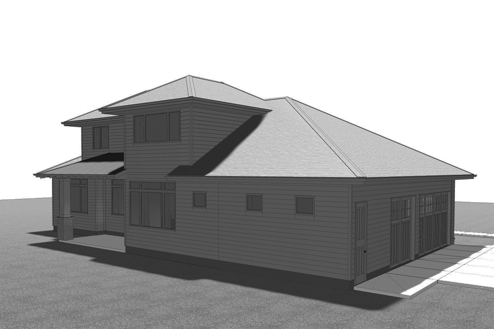 Side View of this 4-Bedroom, 2526 Sq Ft Plan - 100-1310