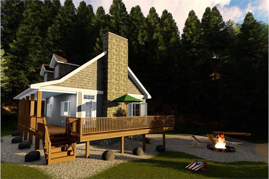 2-Bedroom, 670 Sq Ft Cottage House Plan - 100-1339 - Front Exterior