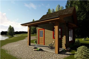 0-Bedroom, 168 Sq Ft Cottage Home Plan - 100-1347 - Main Exterior