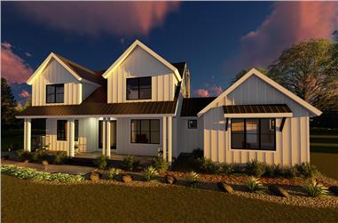 4-Bedroom, 2793 Sq Ft Farmhouse House Plan - 100-1356 - Front Exterior
