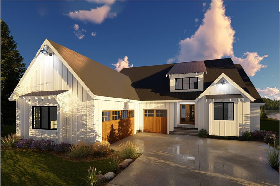 Farmhouse Home Plan  2 Bedrms 2 Baths 1900 Sq Ft 