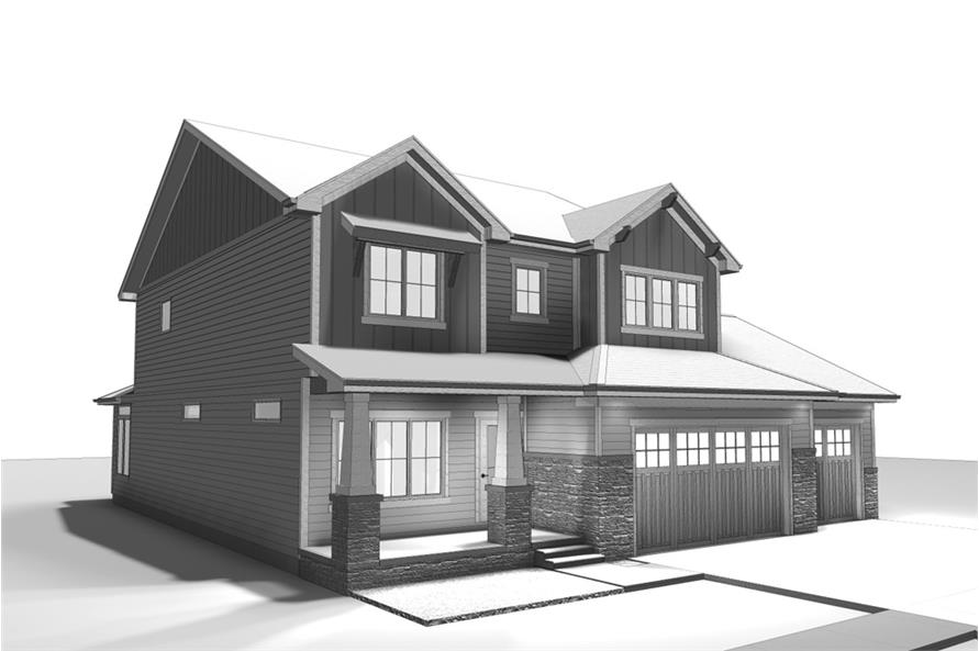 Home Plan 3D Image of this 4-Bedroom,2674 Sq Ft Plan -2674