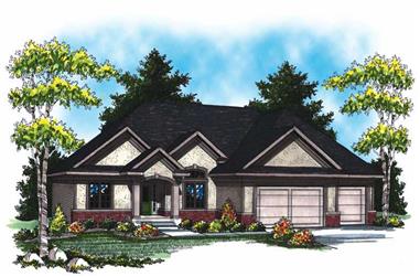 3-Bedroom, 2007 Sq Ft Country Home Plan - 101-1003 - Main Exterior
